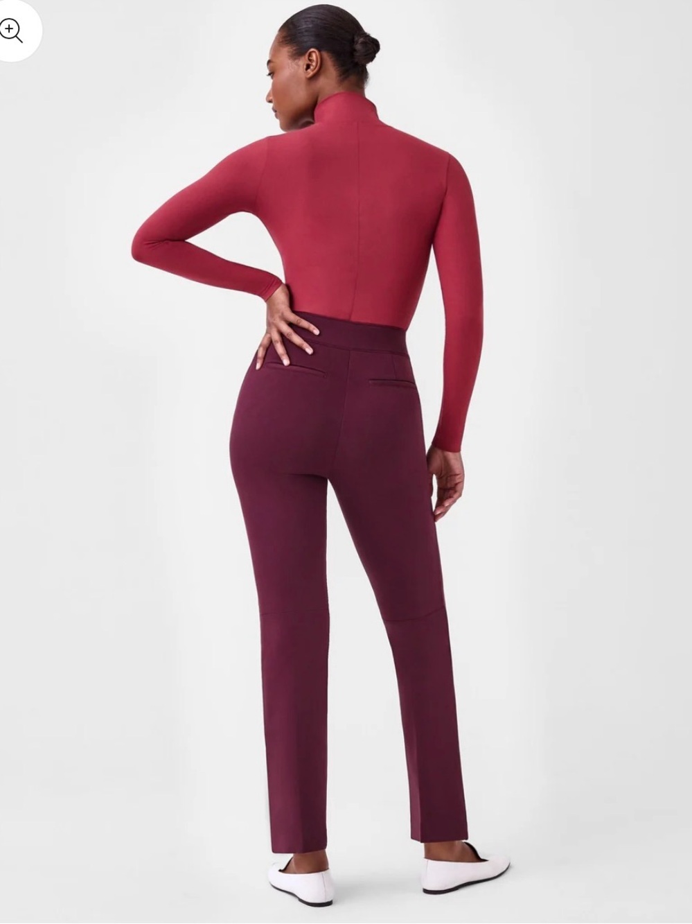 SPANX perfect pant Ponte Bootcut Pants in Deep Burgundy